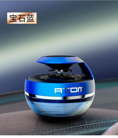 Solar Power Round Car Aroma Diffuser, Air Freshener, Dashboard Decoration With Perfume