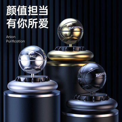 Solar Power Basketball Aroma Diffuser Dashboard Decoration Air Freshener With Perfume