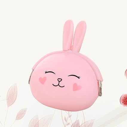 Cartoon Rabbit Design Coin Case / حافظة عملات بتصميم أرنب كرتوني