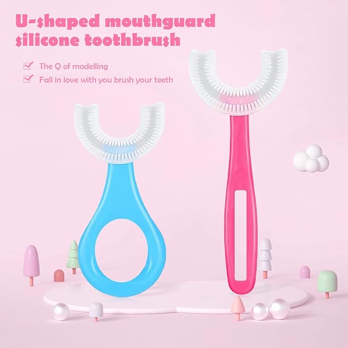 Kids U-Shaped Toothbrush / فرشاة أسنان للأطفال على شكل حرف U