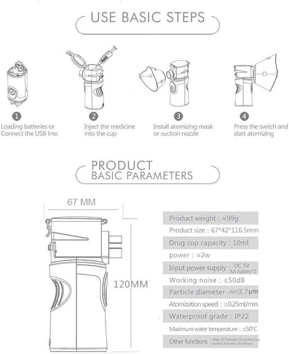 Portable Steam Inhaler / جهاز استنشاق البخار المحمول