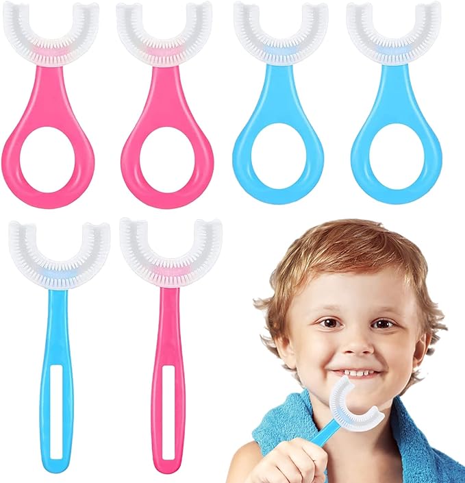 Kids U-Shaped Toothbrush / فرشاة أسنان للأطفال على شكل حرف U