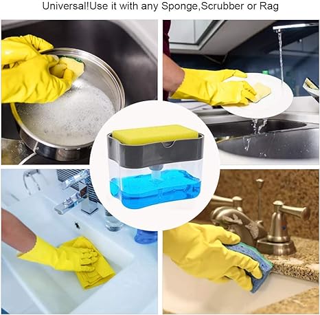 Soap Pump And Sponge Holder / مضخة الصابون وحامل الاسفنج