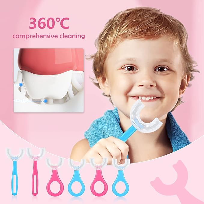 Kids U-Shaped Toothbrush / فرشاة أسنان للأطفال على شكل حرف U