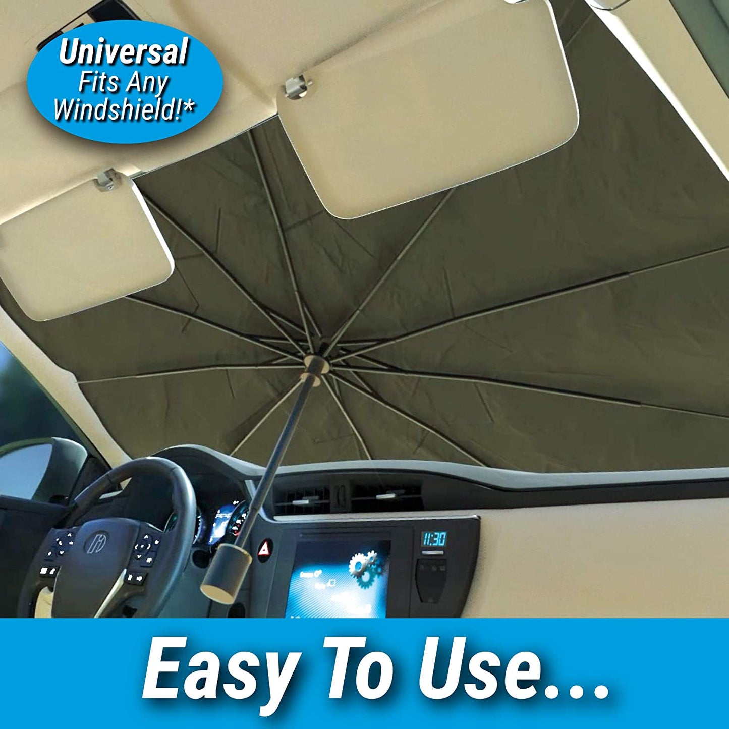 Car Windshield Sun Shade / مظلة شمس لزجاج السيارة الأمامي