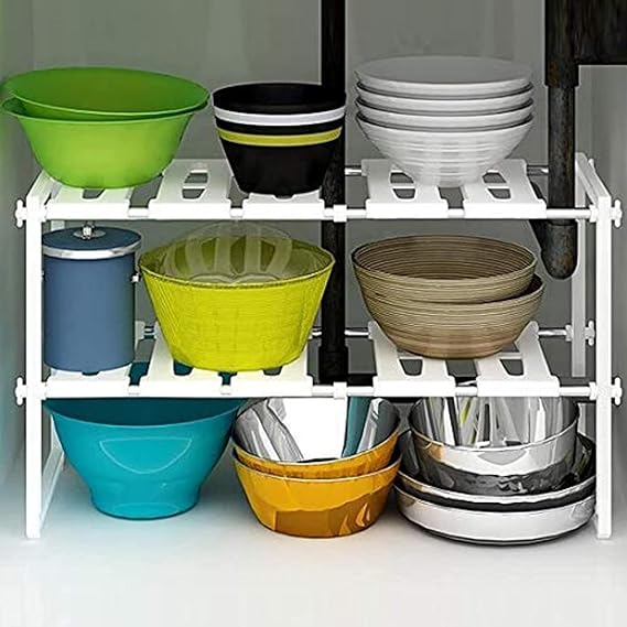 Adjustable Storage Organizer Rack / رف منظم تخزين قابل للتعديل