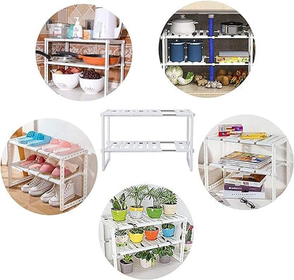 Adjustable Storage Organizer Rack / رف منظم تخزين قابل للتعديل