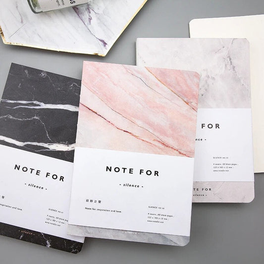 Marble Design 80 Pages Notebook / دفتر ملاحظات بتصميم رخامي 80 صفحة