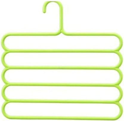 Plastic Five Layer Multii-purpose Clothes Hanger /شماعة ملابس بلاستيكية متعددة الأغراض بخمس طبقات