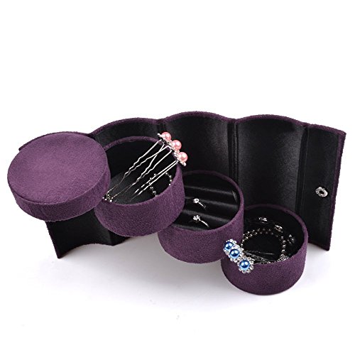 Schellen 3 Layers Portable Rotating Jewellery Box / صندوق مجوهرات دوار محمول من شيلين 3 طبقات