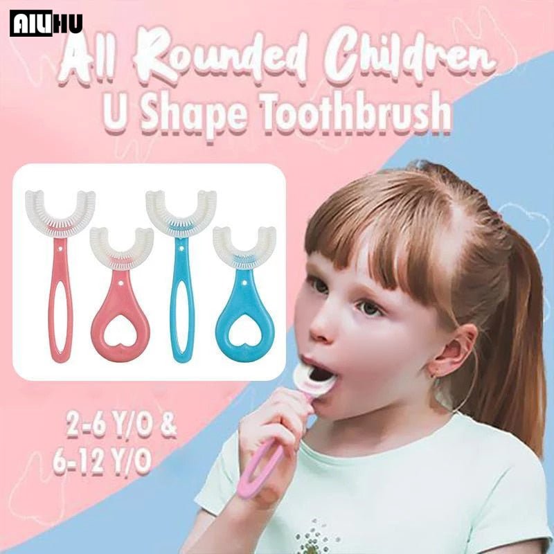 Kids U-Shaped Toothbrush / فرشاة أسنان للأطفال على شكل حرف U