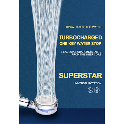 High Pressure Turbocharged Shower Head / رأس دش توربيني عالي الضغط