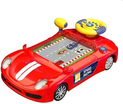 Hot selling products Plastic Spaceship Electric racing car Game Simulation driving with light music armas